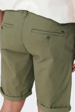 Only & Sons Bermuda Estilo Chino Verde Sale