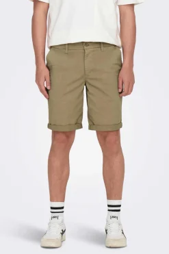 Only & Sons Bermuda Estilo Chino Castanho Best