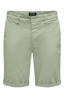 Only & Sons Bermuda Estilo Chino Verde Hot