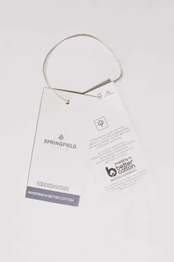 Springfield Bermuda Leve Aspeto Linho Verde Best