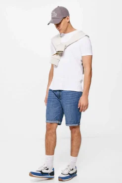 Springfield Bermuda Regular De Ganga Ultraleve Lavagem Media Azul Aco