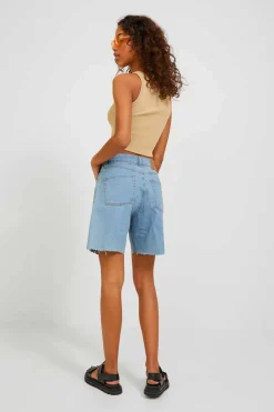 Jack & Jones Calcas-Bermuda Vaquera De Tiro Alto