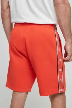 Champion Bermudas De Algodao E Cintura Com Logo Laranja Discount