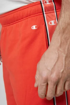 Champion Bermudas De Algodao E Cintura Com Logo Laranja Discount