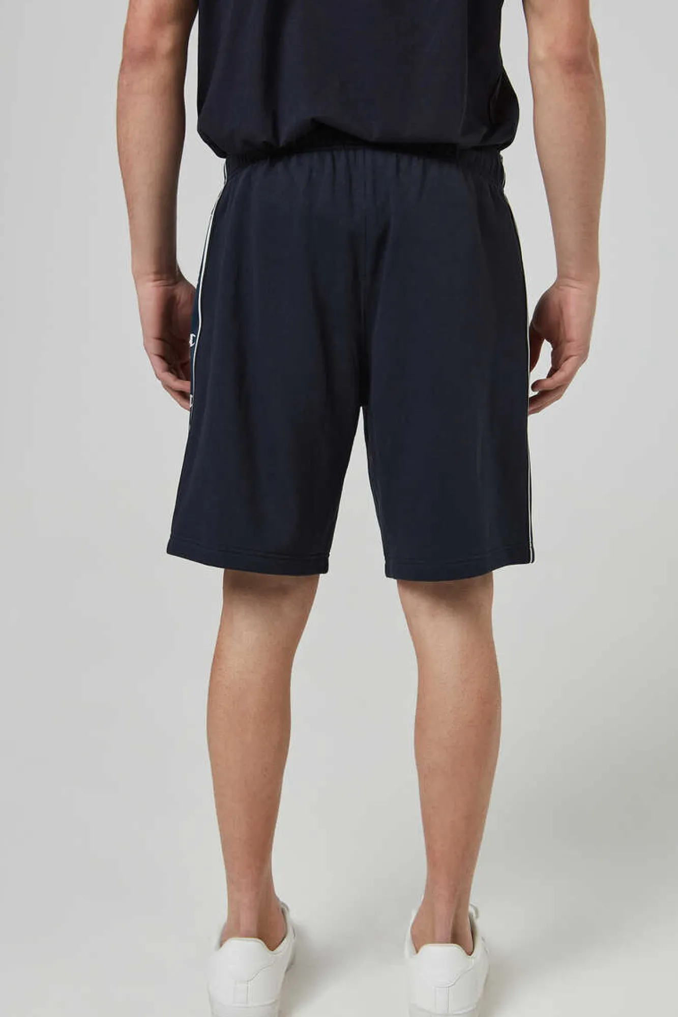 Champion Bermudas De Algodao E Cintura Com Logo Preto Clearance