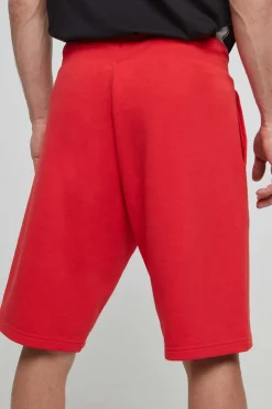 Champion Bermudas De Algodao E Cintura Com Logo Vermelho Sale