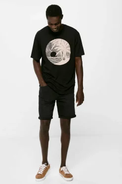 Springfield Bermudas De Ganga Lavada Basicas Corte Slim Pretas Mix Cinza Sale