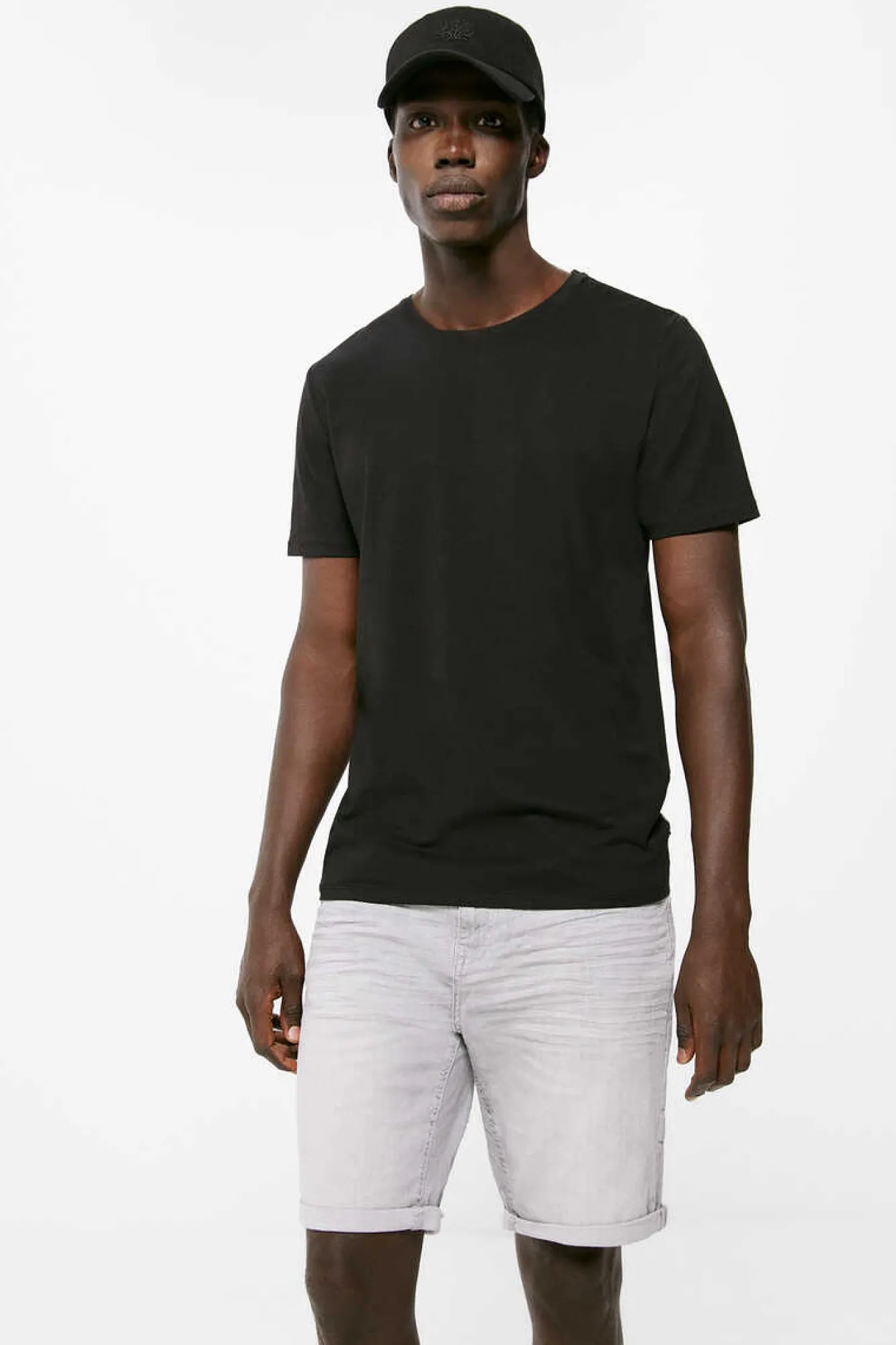 Springfield Bermudas Denim Basicas Slim Cinzento Lavagem Clara Cinza Clearance