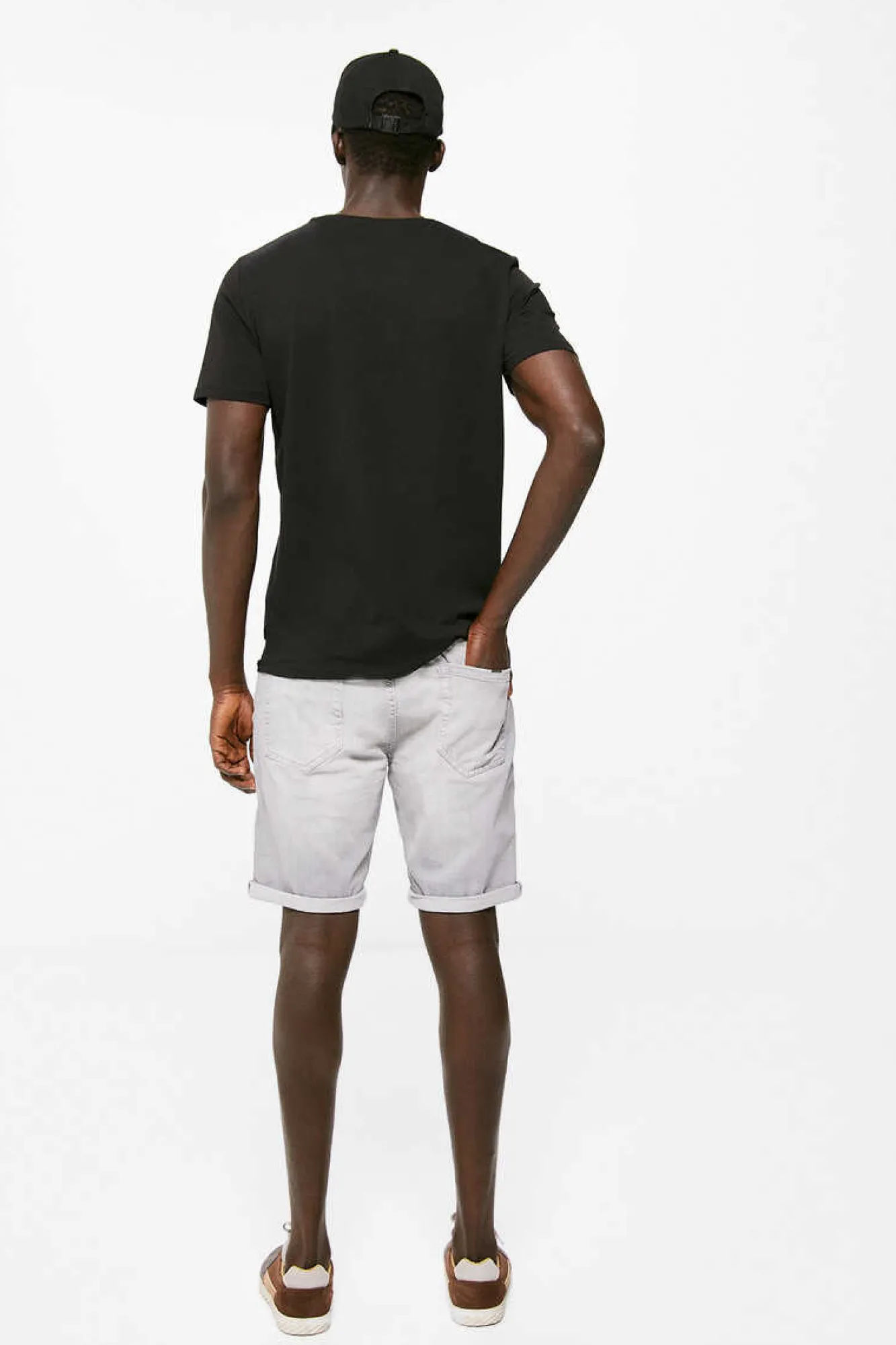 Springfield Bermudas Denim Basicas Slim Cinzento Lavagem Clara Cinza Clearance