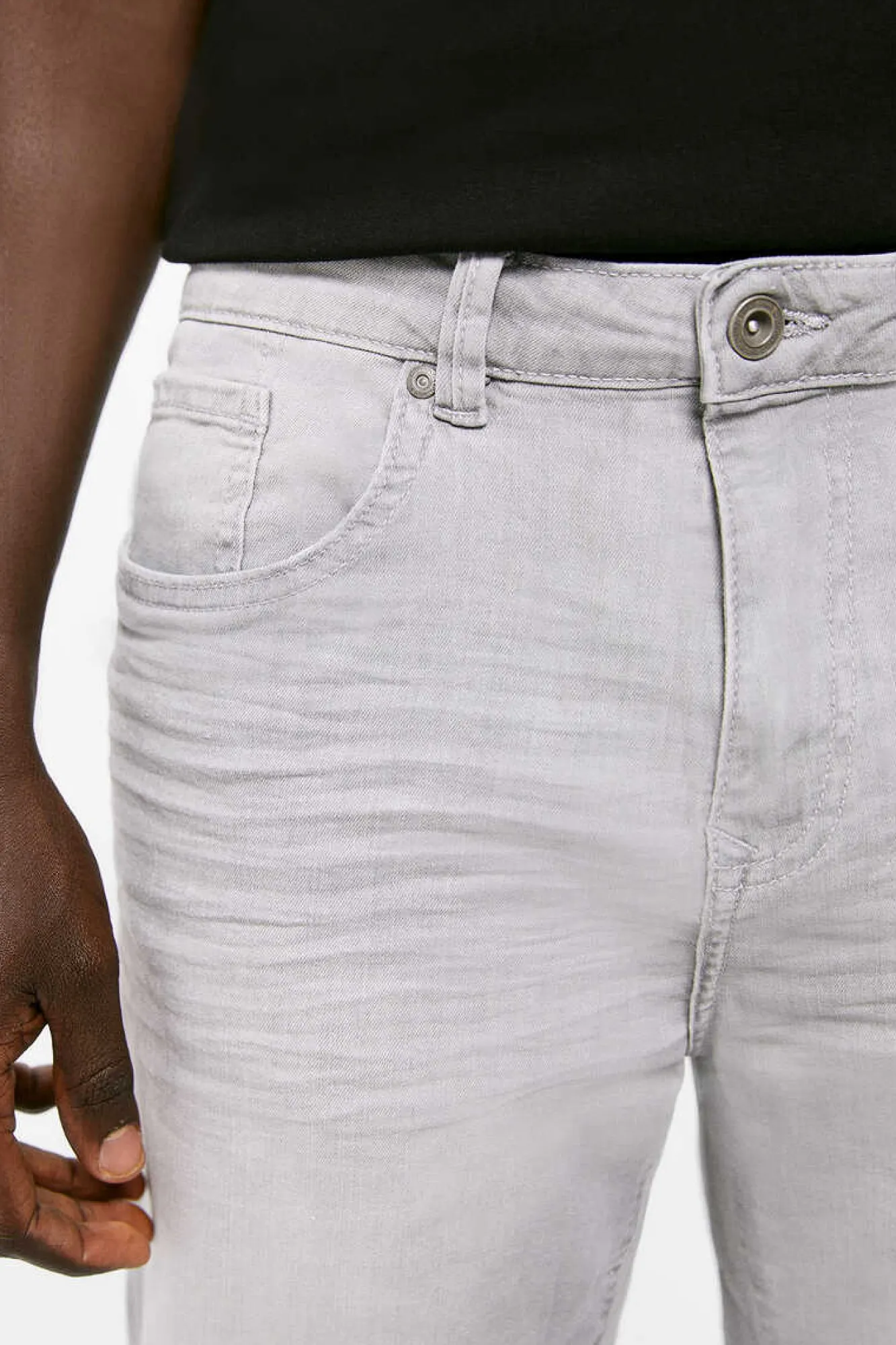 Springfield Bermudas Denim Basicas Slim Cinzento Lavagem Clara Cinza Clearance