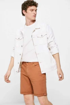 Springfield Bermudas Lavadas De 5 Bolsos Corte Slim Oxido Discount