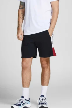 Jack & Jones Bermudas Logo Faixa Marinho Clearance