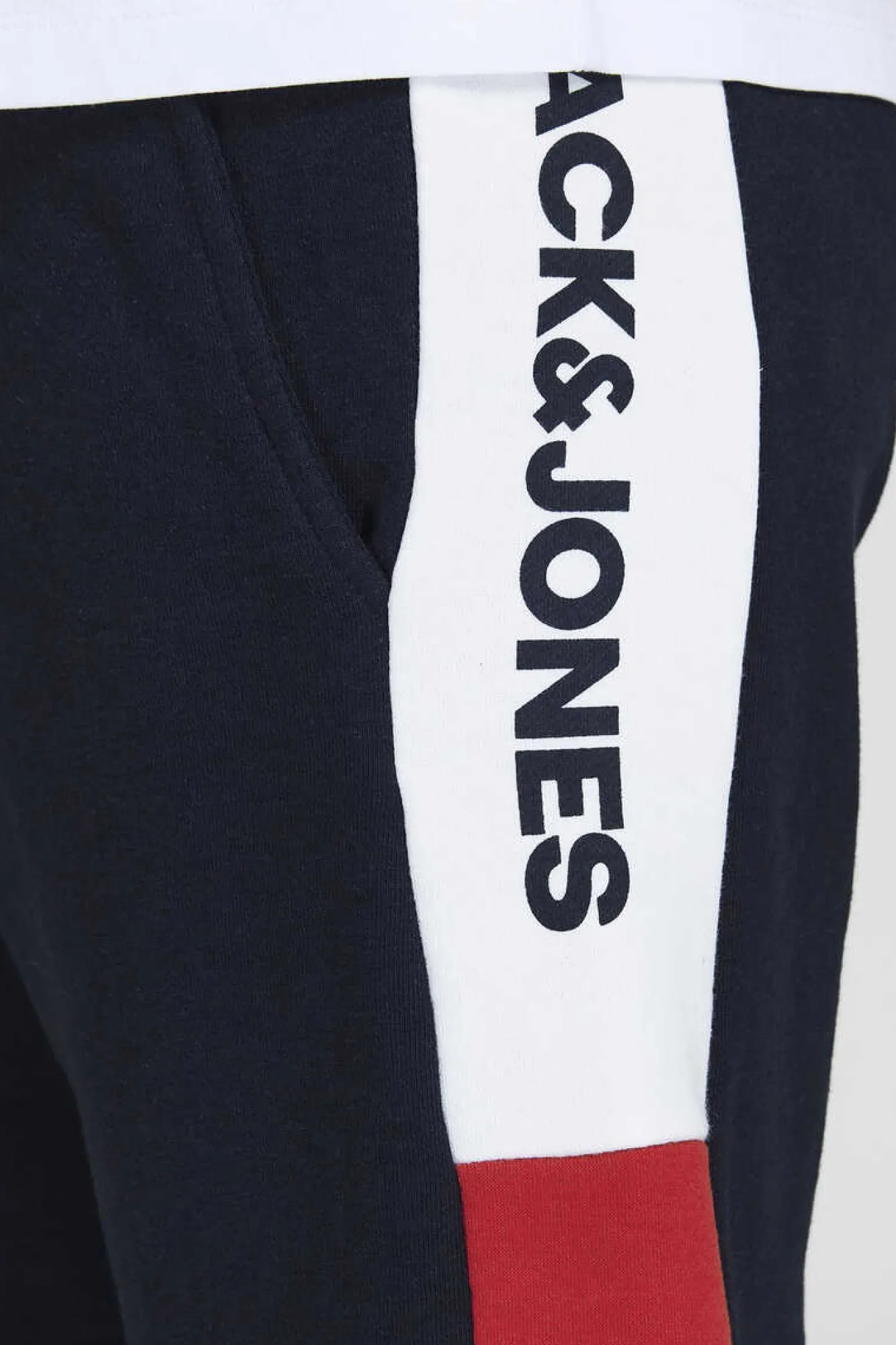 Jack & Jones Bermudas Logo Faixa Marinho Clearance