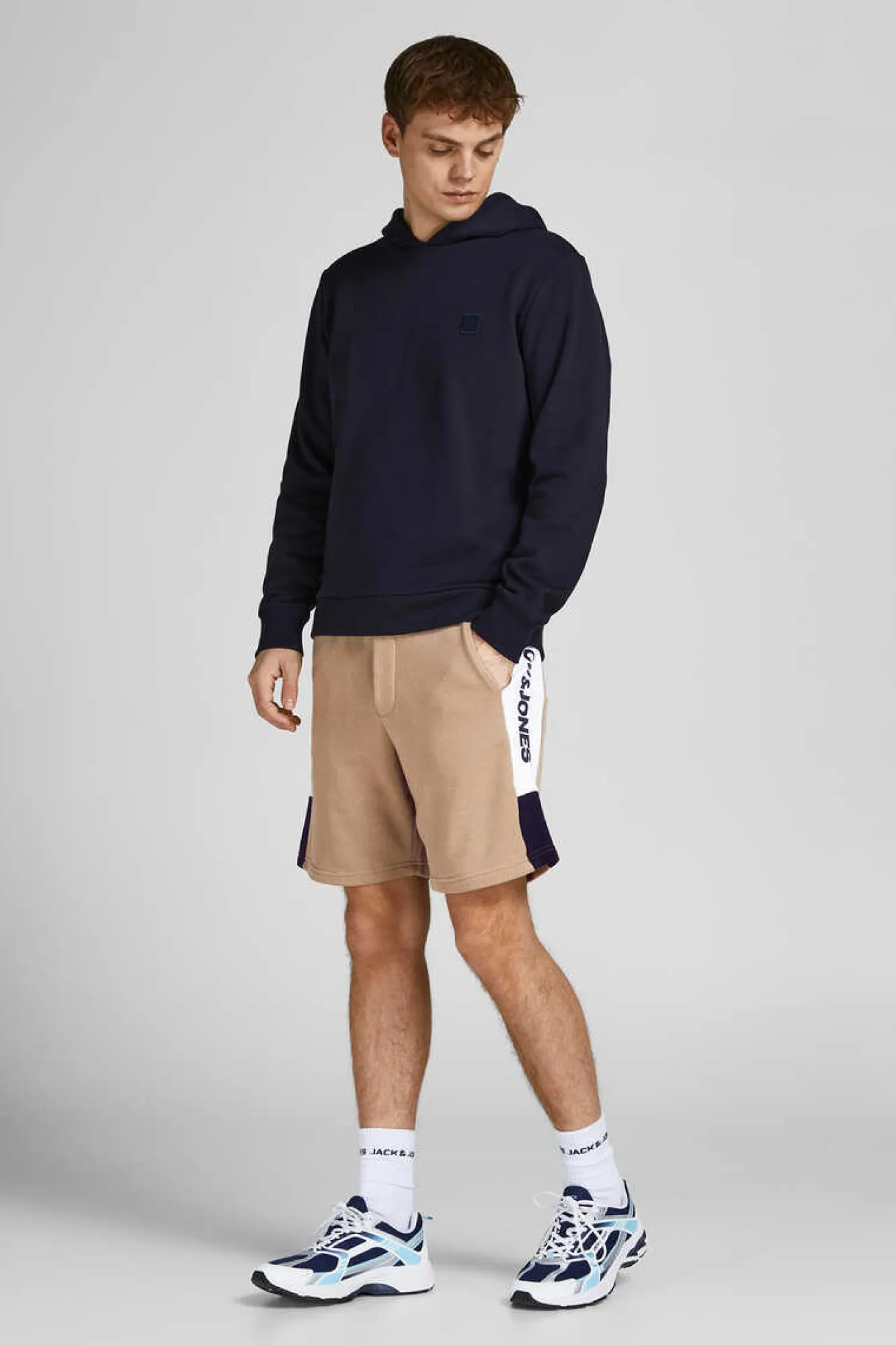 Jack & Jones Bermudas Logo Faixa Beige Sale