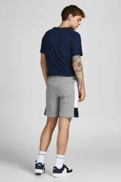 Jack & Jones Bermudas Logo Faixa Cinza New