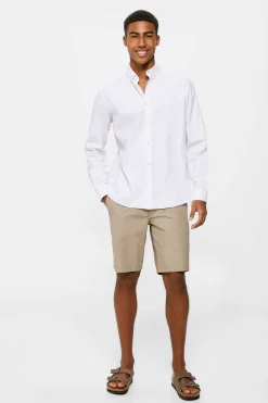 Springfield Bermudas Microestampadas Castanho Outlet