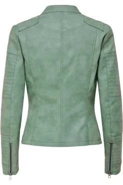 Only Blusoes E Casacos-Bikerjacke Fur Damen Mit Reisverschluss