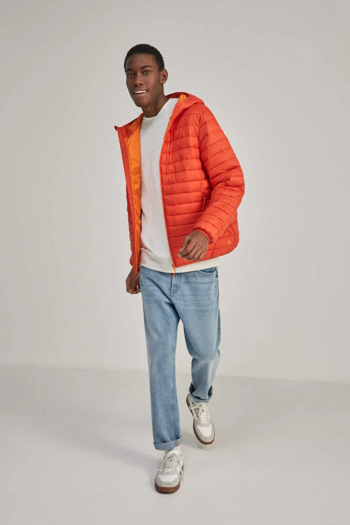 Springfield Blazer Acolchoado Capuz Laranja Sale