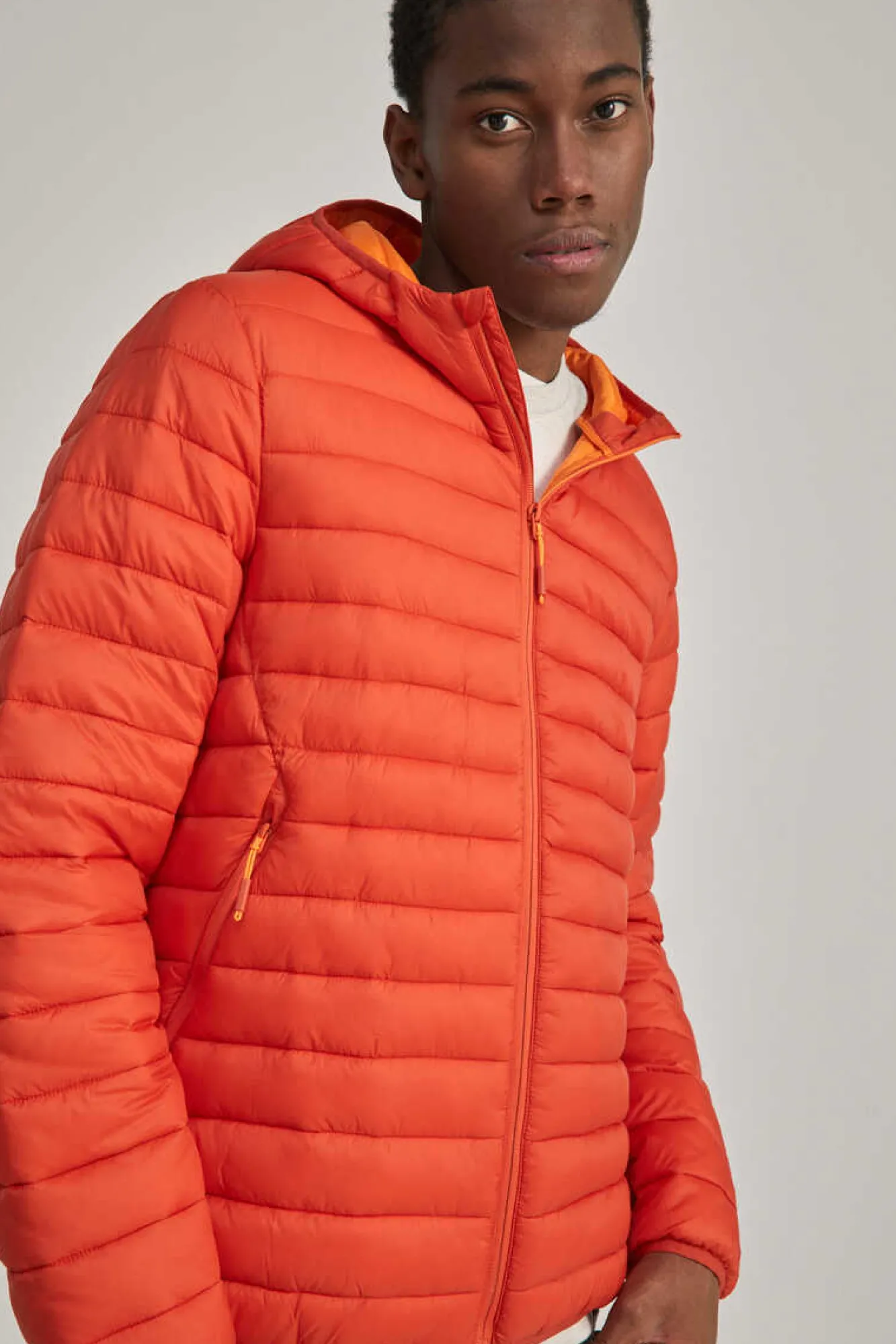 Springfield Blazer Acolchoado Capuz Laranja Sale