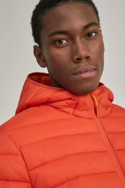 Springfield Blazer Acolchoado Capuz Laranja Sale