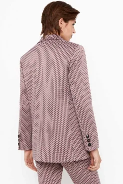 Cortefiel Blusoes E Casacos-Blazer Com Estampado