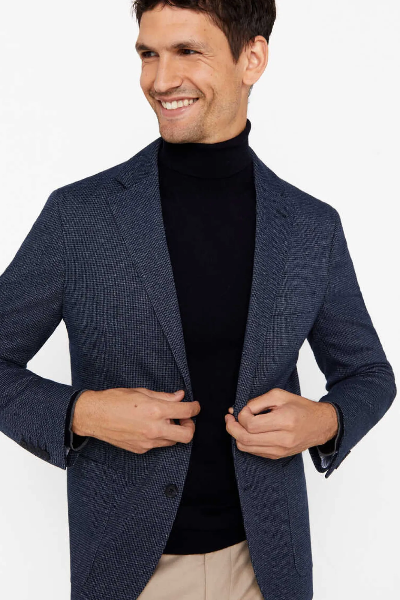 Cortefiel Blazer De Malha Azul