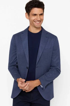 Cortefiel Blazer De Malha Azul Discount