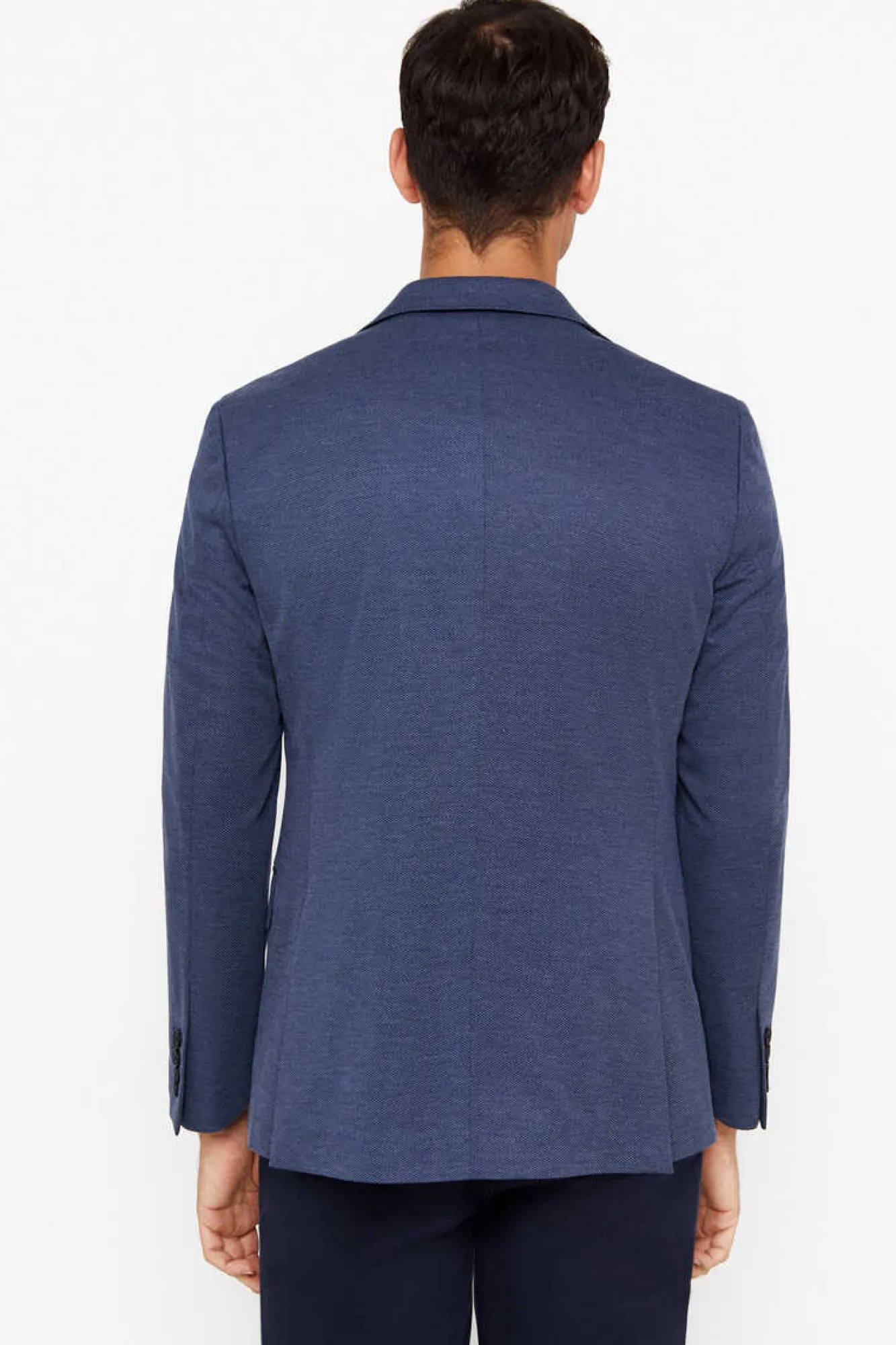 Cortefiel Blazer De Malha Azul Discount