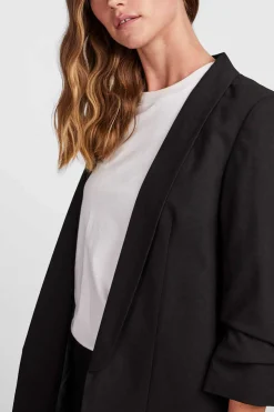 Pieces Blusoes E Casacos-Blazer De Manga 3/4