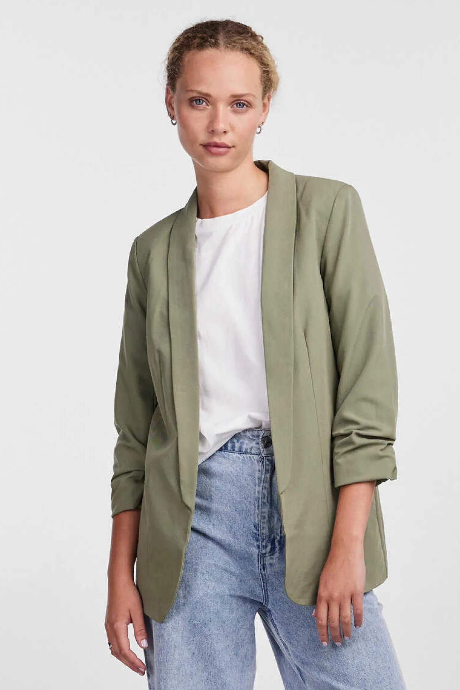 Pieces Blusoes E Casacos-Blazer De Manga 3/4