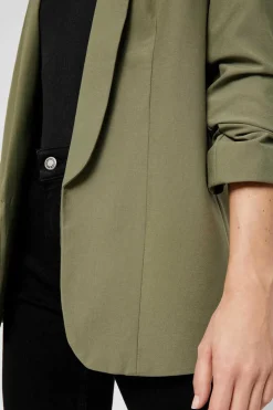 Pieces Blusoes E Casacos-Blazer De Manga 3/4