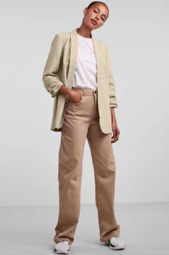 Pieces Blusoes E Casacos-Blazer De Manga 3/4