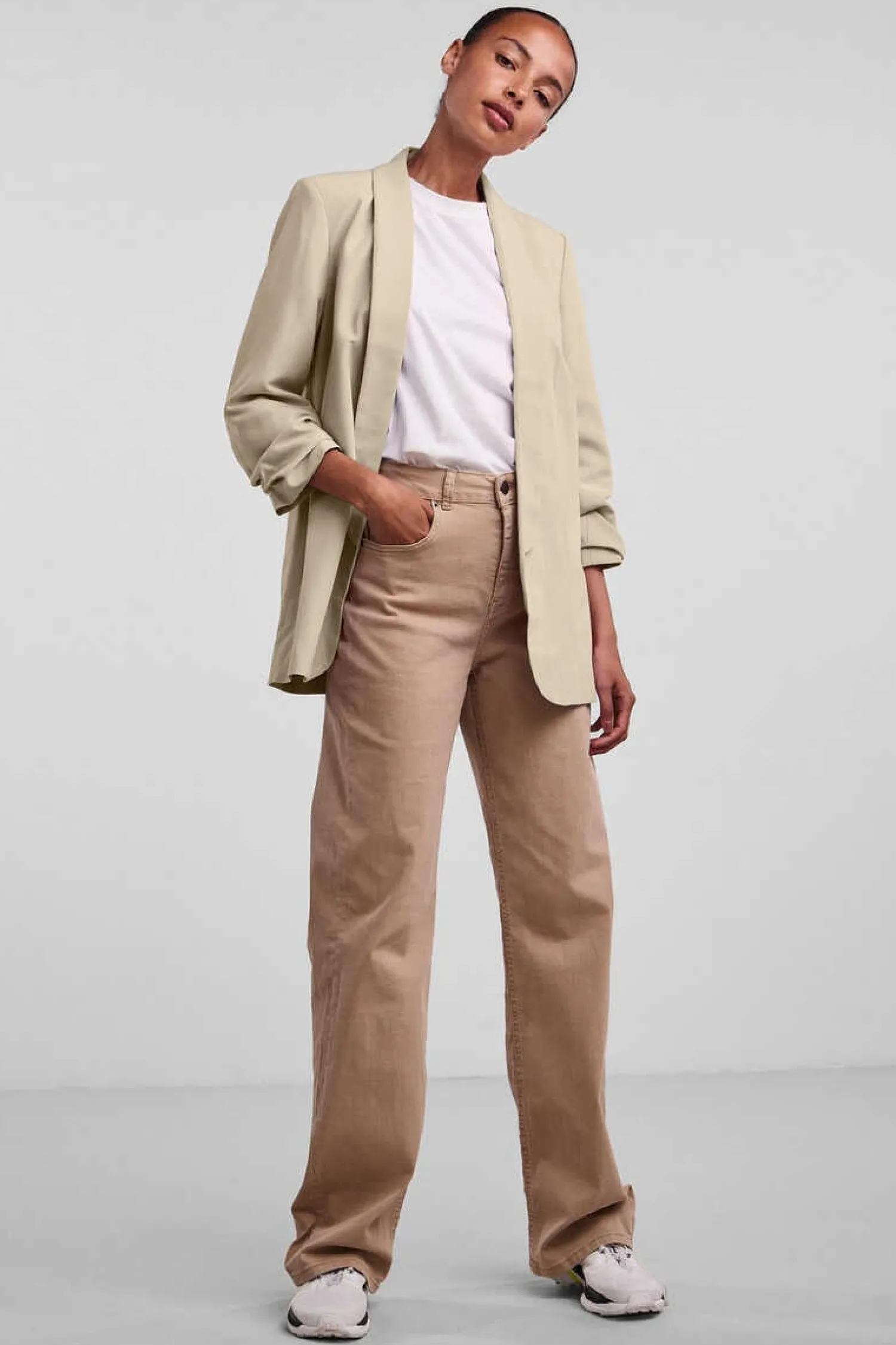 Pieces Blusoes E Casacos-Blazer De Manga 3/4