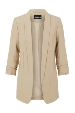 Pieces Blusoes E Casacos-Blazer De Manga 3/4