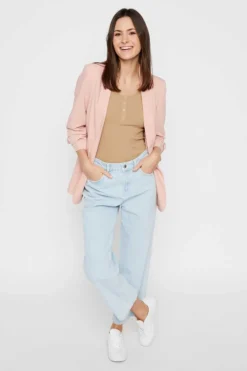 Pieces Blusoes E Casacos-Blazer De Manga 3/4