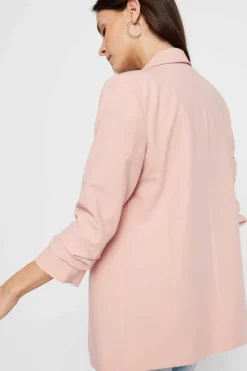 Pieces Blusoes E Casacos-Blazer De Manga 3/4