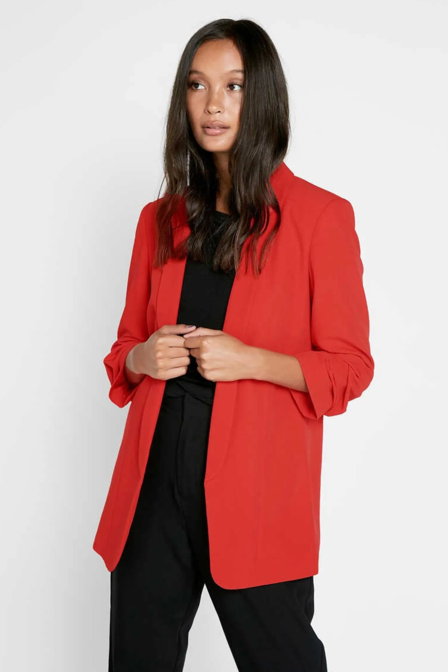 Pieces Blusoes E Casacos-Blazer De Manga 3/4