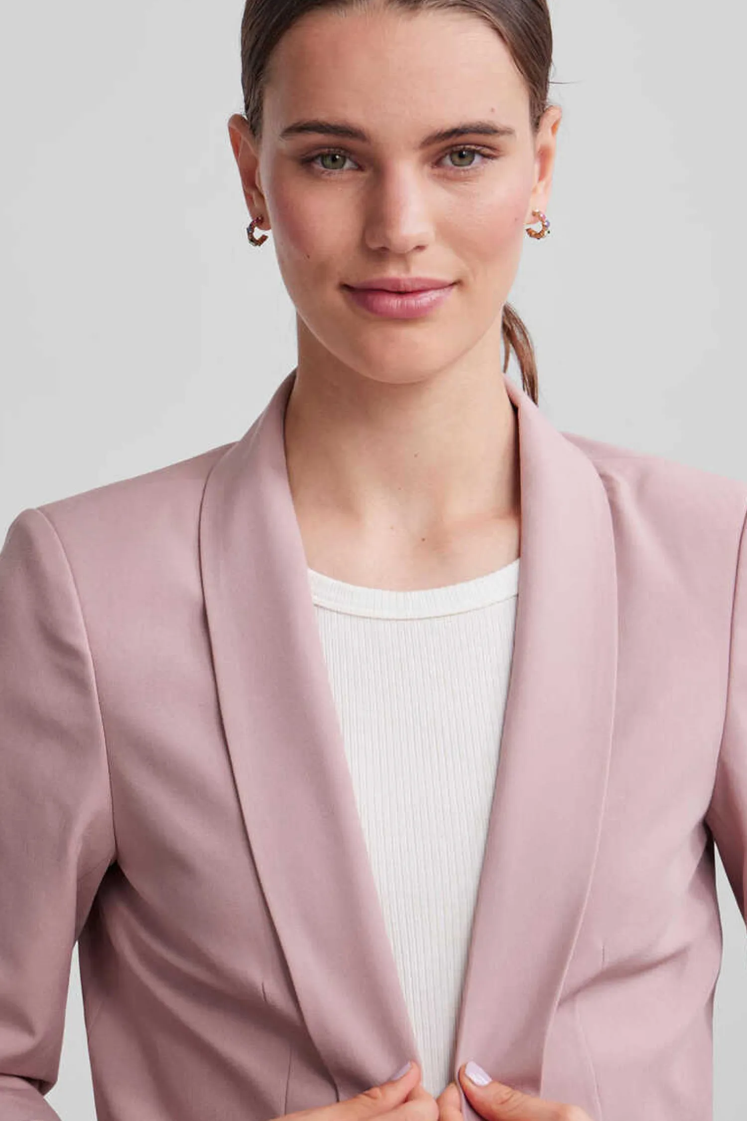 Pieces Blusoes E Casacos-Blazer De Manga 3/4