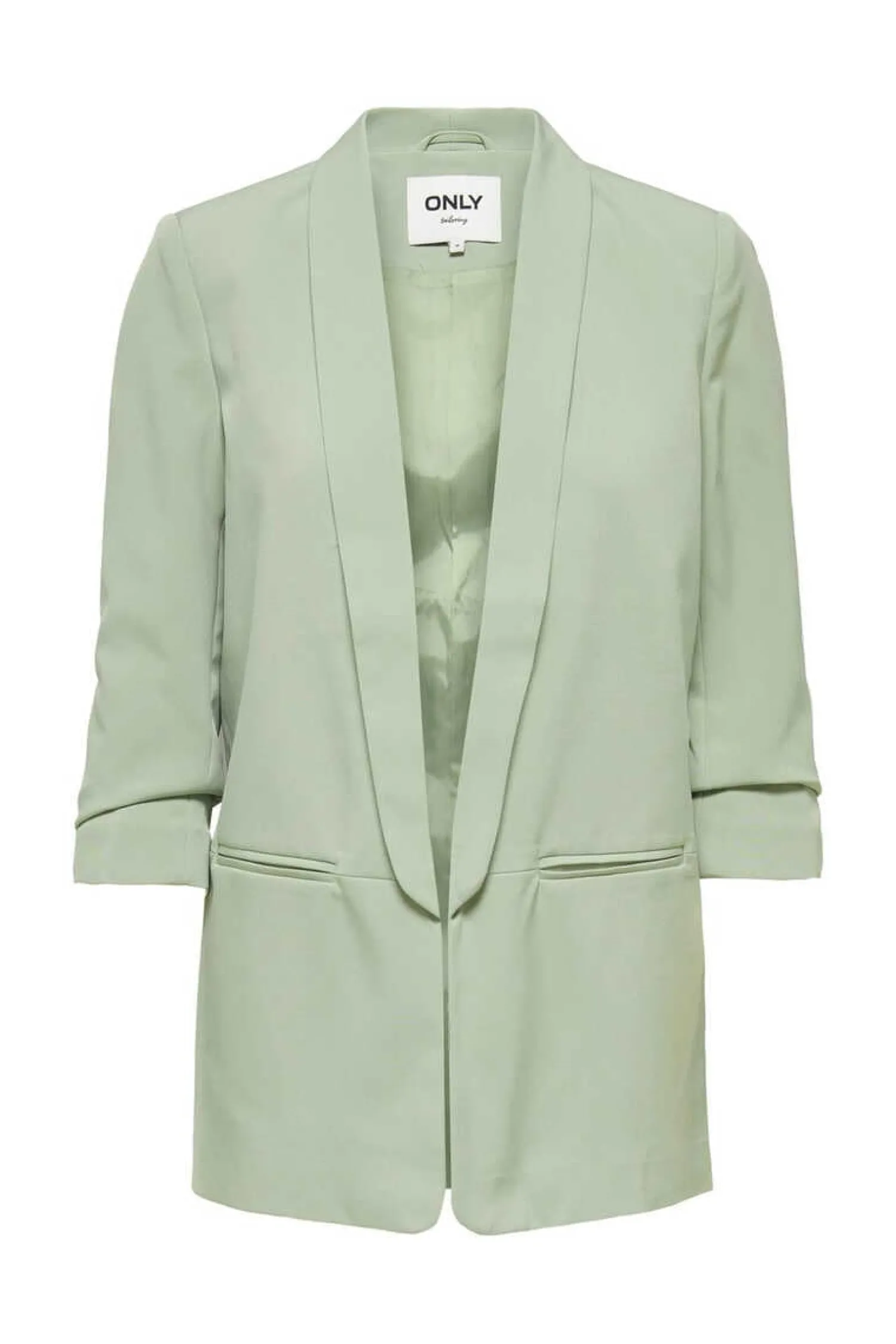 Only Blusoes E Casacos-Blazer De Manga A 3/4 Com Lapelas