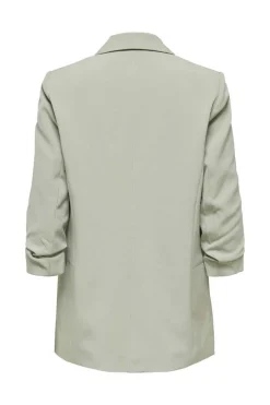 Only Blusoes E Casacos-Blazer De Manga A 3/4 Com Lapelas