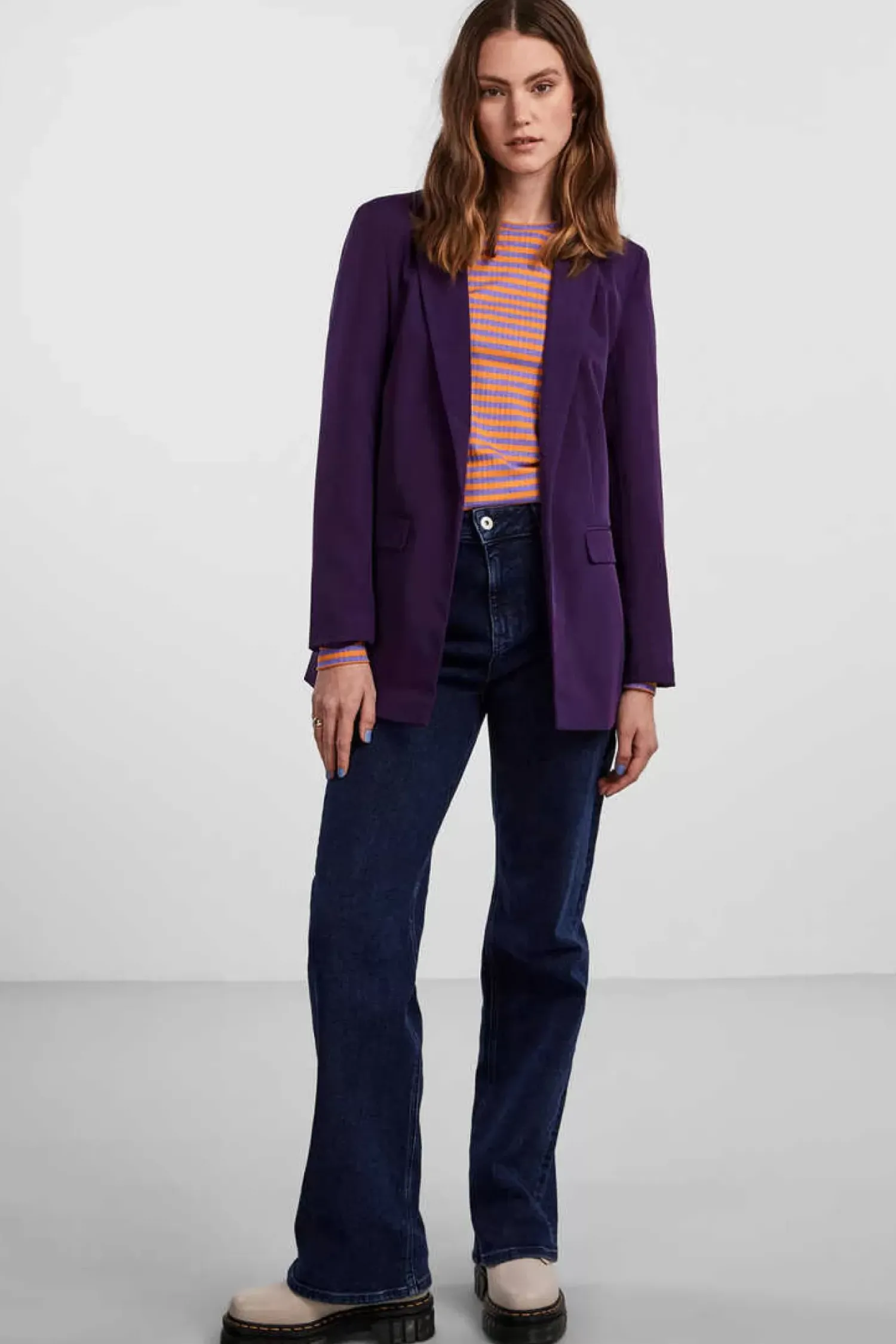 Pieces Blusoes E Casacos-Blazer Oversize