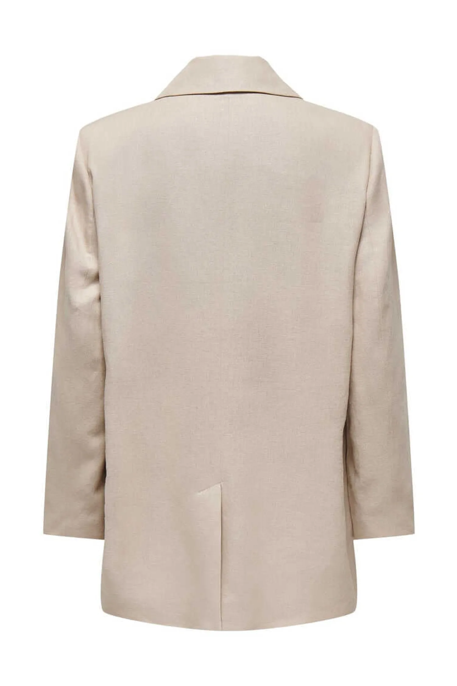 Only Blusoes E Casacos-Blazer Oversized Com Linho