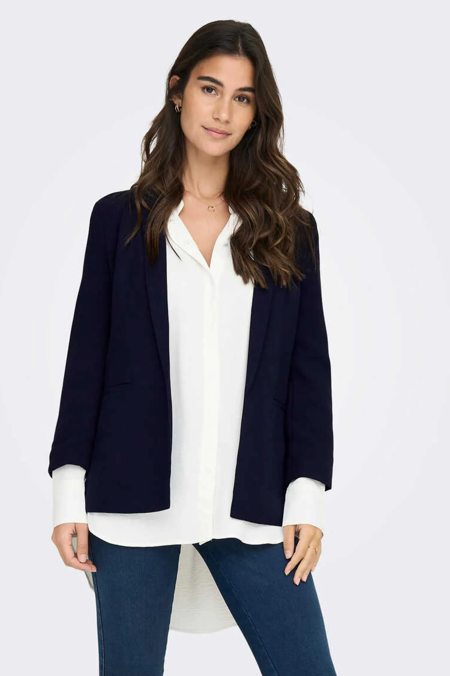 Only Blusoes E Casacos-Blazer Sem Botoes