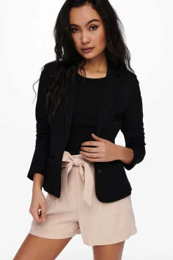 Only Blusoes E Casacos-Blazer Slim Com Bolsos