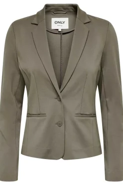 Only Blusoes E Casacos-Blazer Slim Com Bolsos