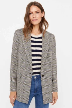 Cortefiel Blusoes E Casacos-Blazer Xadrez Tecido Gales