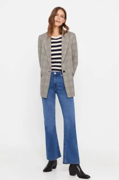 Cortefiel Blusoes E Casacos-Blazer Xadrez Tecido Gales