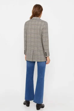 Cortefiel Blusoes E Casacos-Blazer Xadrez Tecido Gales