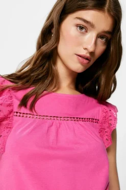 Springfield Camisas E Blusas-Blusa Bimateria Folhos Lace