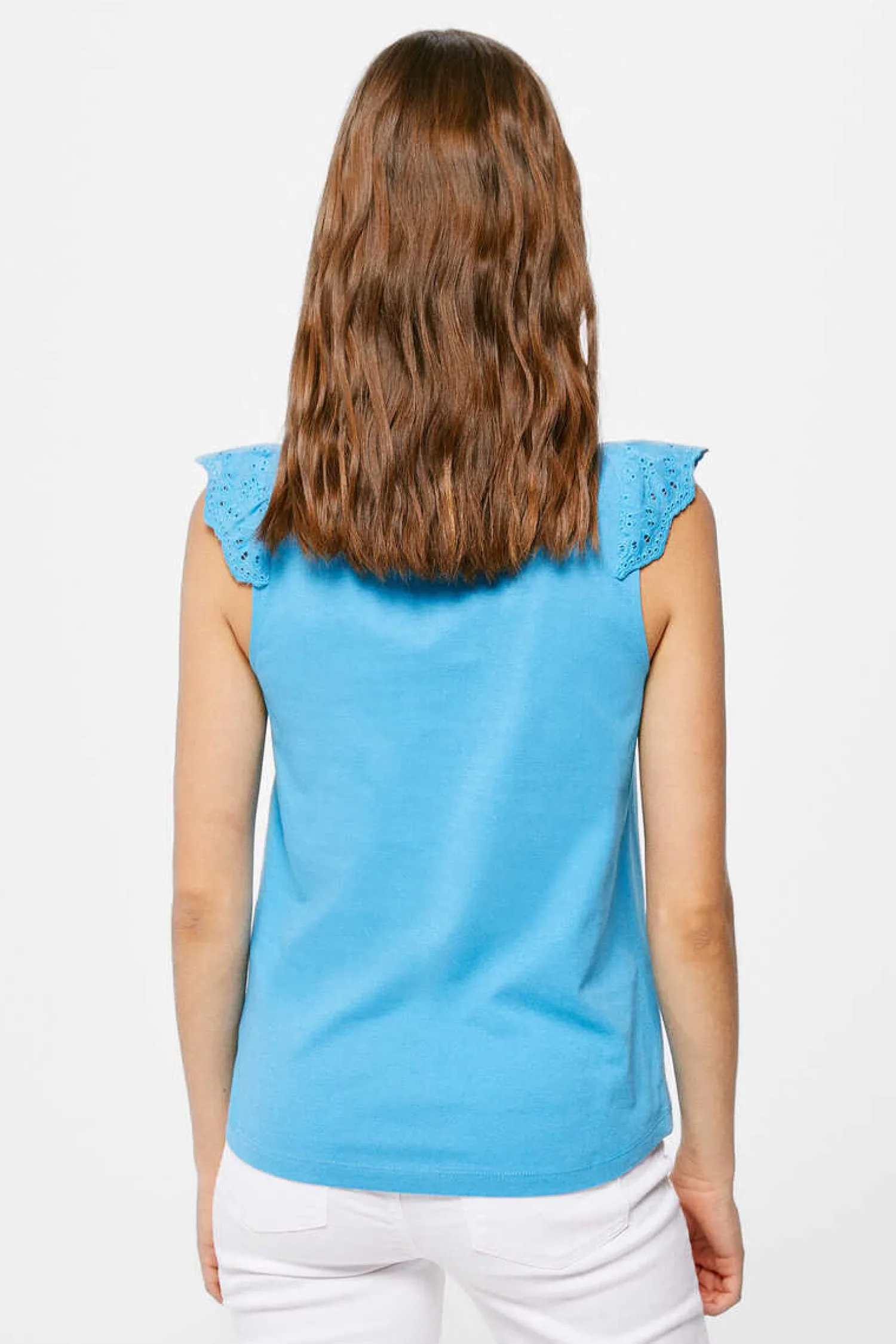 Springfield Camisas E Blusas-Blusa Bimateria Folhos Lace